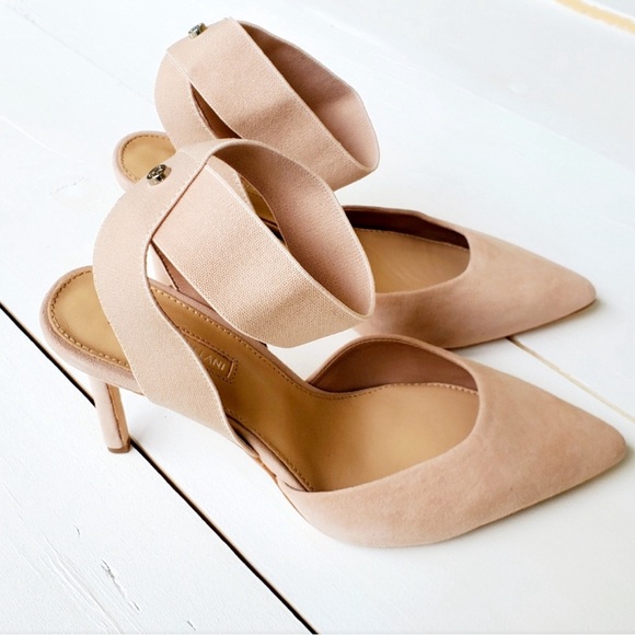 ANTONIO MELANI Shoes - ANTONIO MELANI Stelena Modern Taupe Slingback Heel